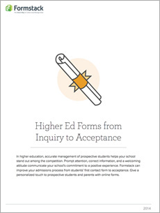 higher ed forms from inquiry to acceptance