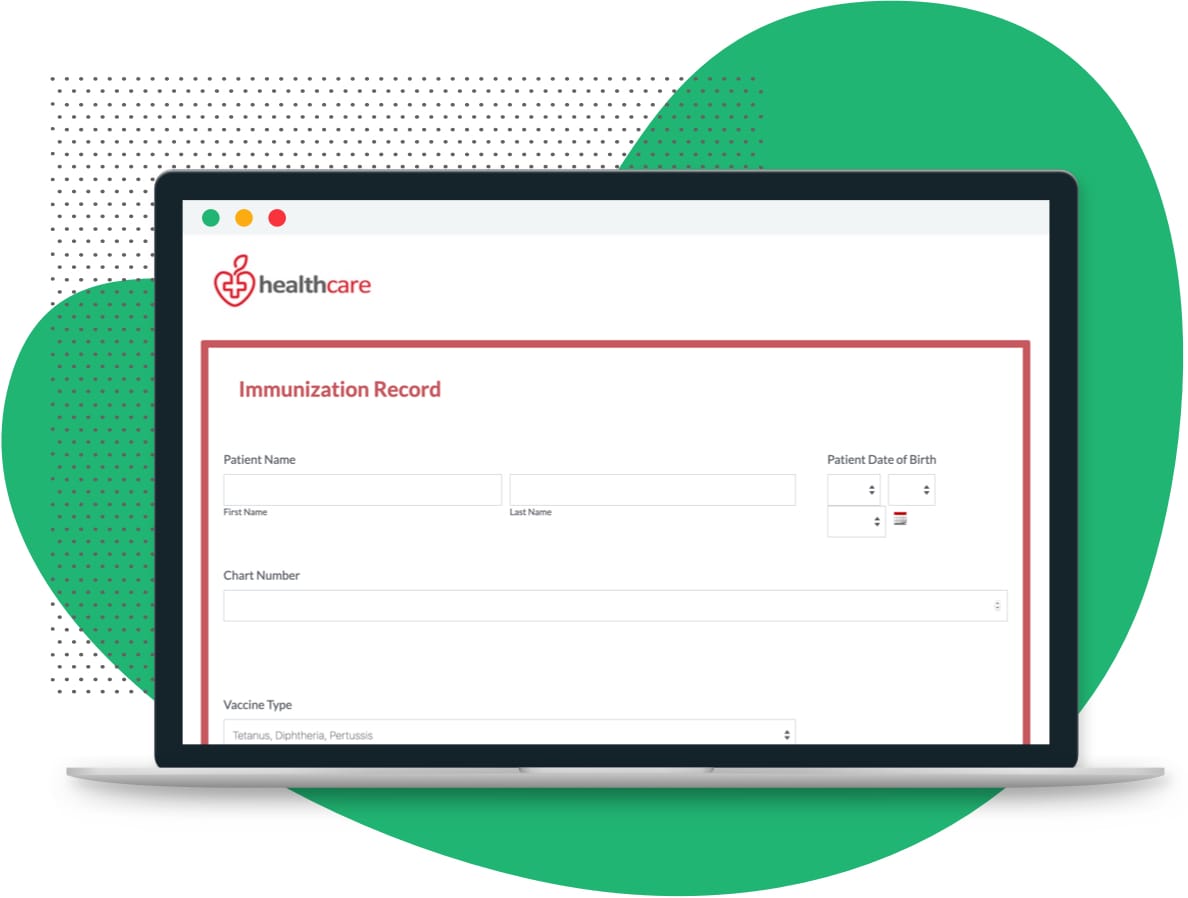 vaccination record form template formstack immunization record form