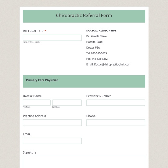 Chiropractic Travel Card Template | Arts - Arts