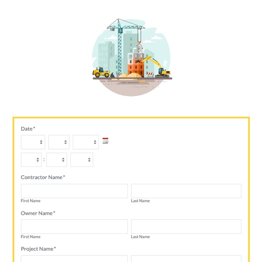 Construction Contract Template Workflow graphic