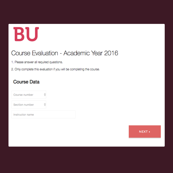 Course Evaluation Form graphic