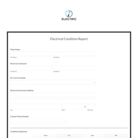 Electrical Inspection Report Template graphic