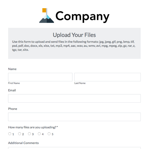 File Upload Form graphic