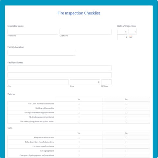 Fire Inspection Checklist Template graphic