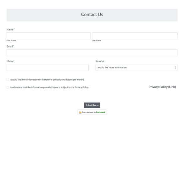 GDPR Compliant Contact Form graphic