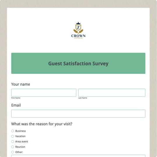 Guest Satisfaction Survey Template graphic