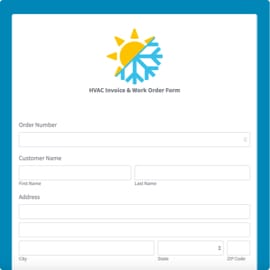 HVAC Invoice Template graphic