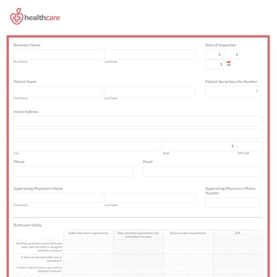 Home Health Care Safety Checklist graphic