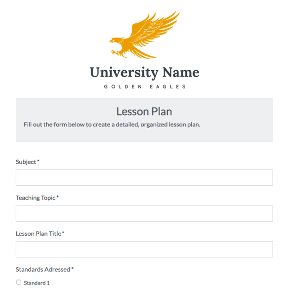 Lesson Plan Form graphic