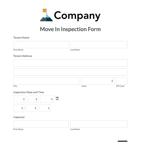 Move In Inspection Form graphic