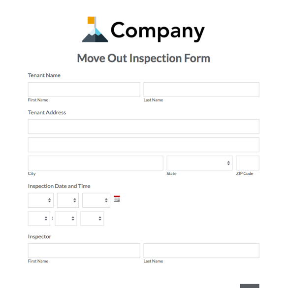 Move Out Inspection Form graphic