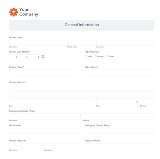 Occupational Therapy Evaluation Form graphic