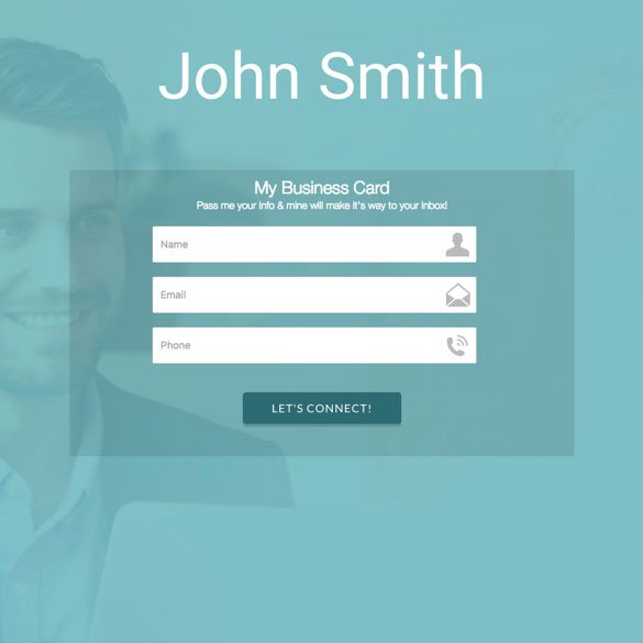 Online Business Card graphic