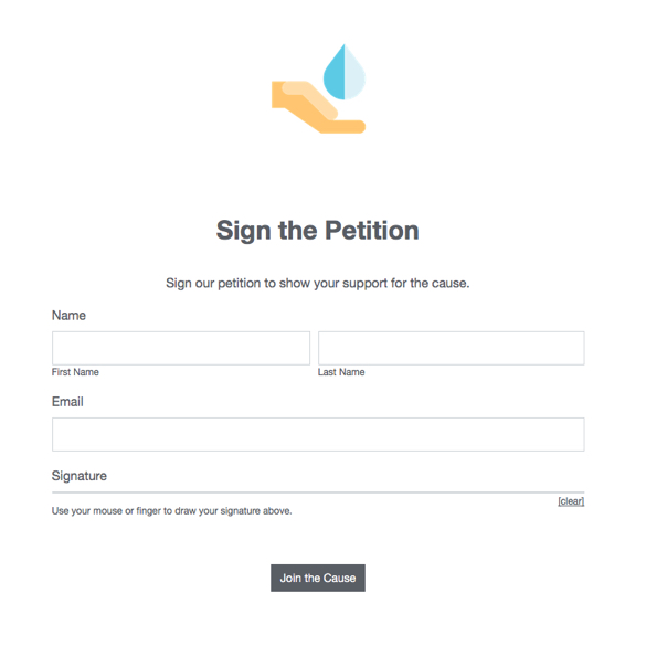 Online Petition graphic