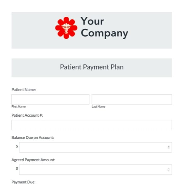 Patient Payment Agreement Form graphic