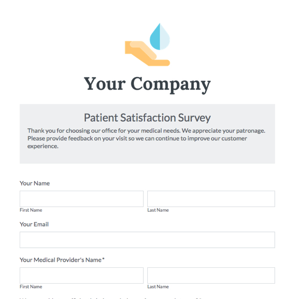 Patient Satisfaction Survey graphic