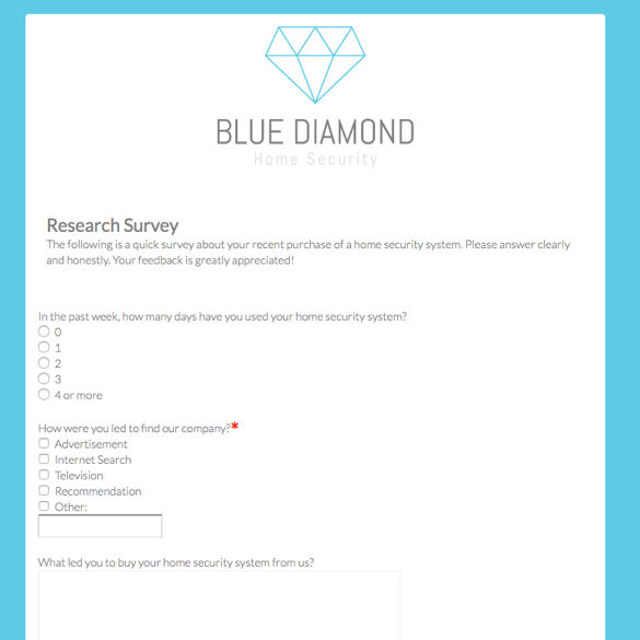 Research Survey Template