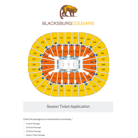 Season Tickets Application Form graphic