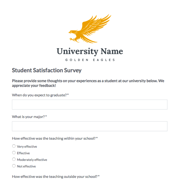 Student Satisfaction Survey graphic