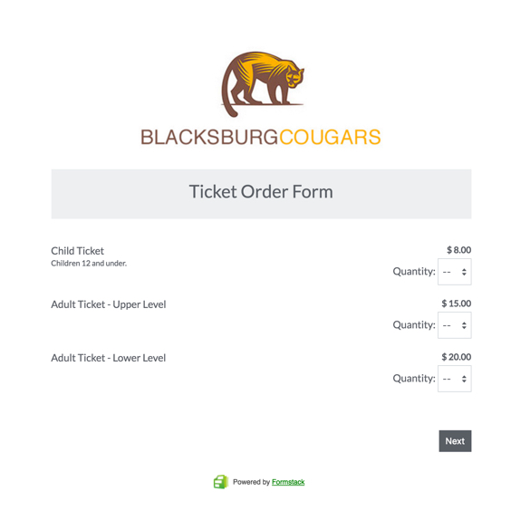 Ticket Order Form graphic