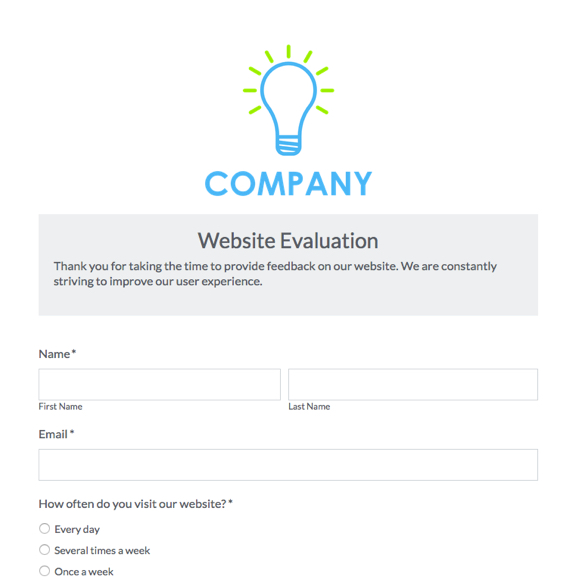 Website Evaluation graphic
