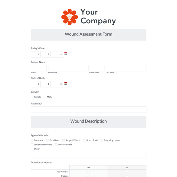 Wound Assessment Form graphic